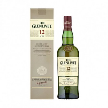 GLENLIVET 12Y SINGLE MALT 40%0,7l(karton