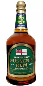 PUSSERS OVERPROOF 75,5% 0,7l(holá láhev)