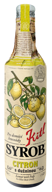 Syrob Citron - citrónový sirup 0,5l Kitl