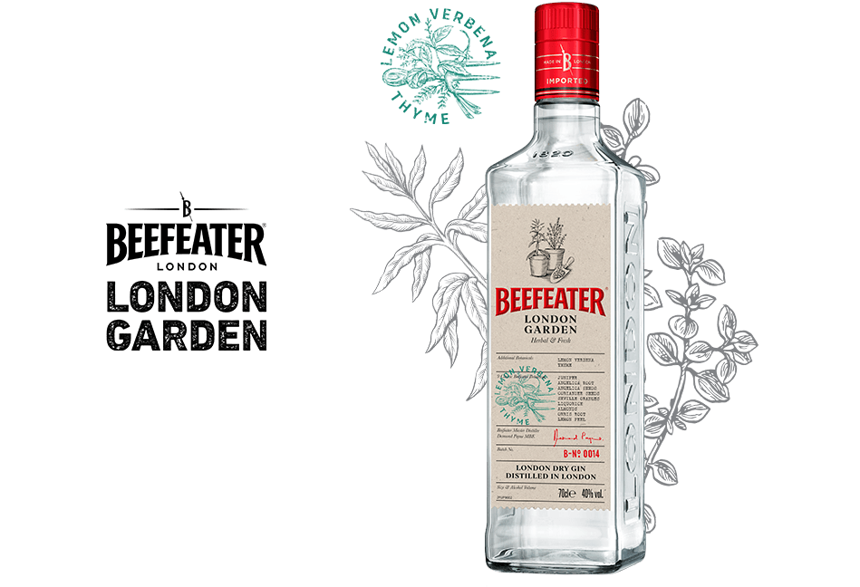 BEEFEATER LONDON GARDEN 40% 0,7l (holá láhev)