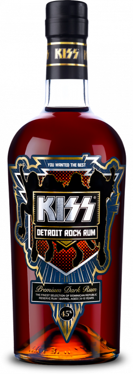 Kiss DERTROIT ROCK RUM 45% 0,7L (holá láhev)