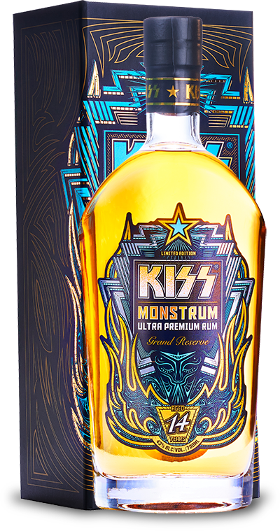 KISS Monstrum 14 YO Caribbean, Gift box, 43%, 0,7l