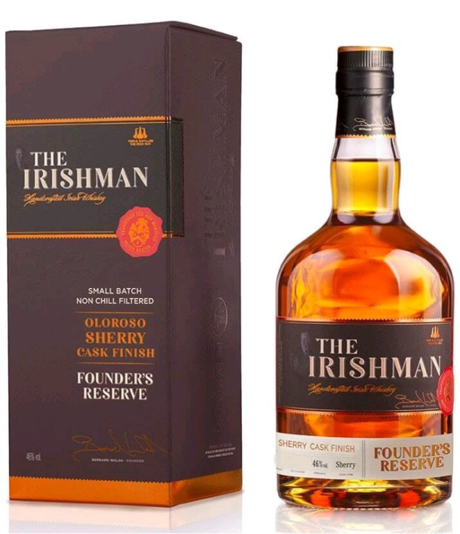 THE IRISHMAN FOUNDERS RESERVE SHERRY THE IRISHMAN FOUNDERS SHERRY FINISH 46% 0,7l (Karton)