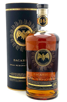 BACARDI GRAN RESERVA 16Y 40% 1l (tuba)