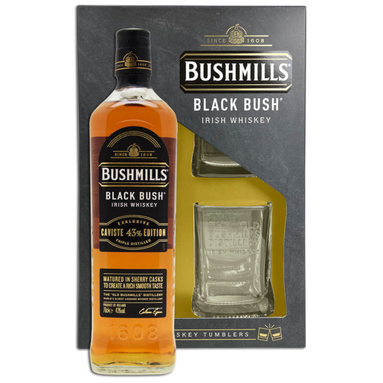 BUSHMILLS BLACK BUSH + SKLO 40% 0,7l