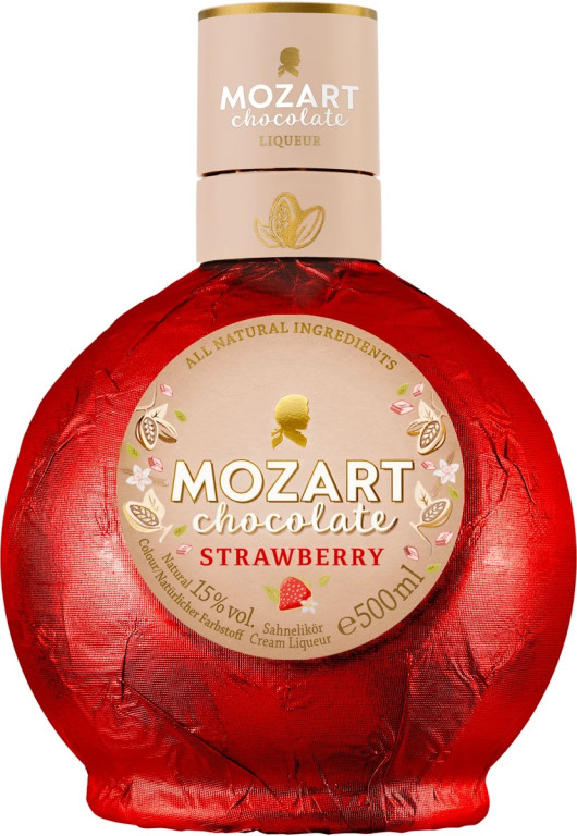 Mozart Chocolate Strawberry 15% 0,5l (čistá flaša)