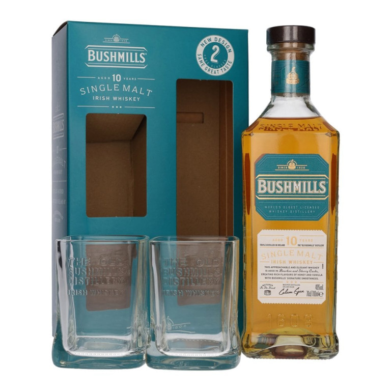 Bushmills 10 letá 40% 0,7l (dárkové balení kazeta)