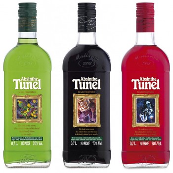 ABSINTH TUNEL RED 80% 0,7l (hola lahev)