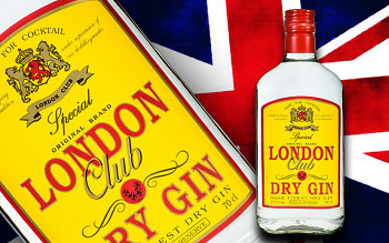 LONDON CLUB DRY GIN37,5%0,7l(hola lahev)